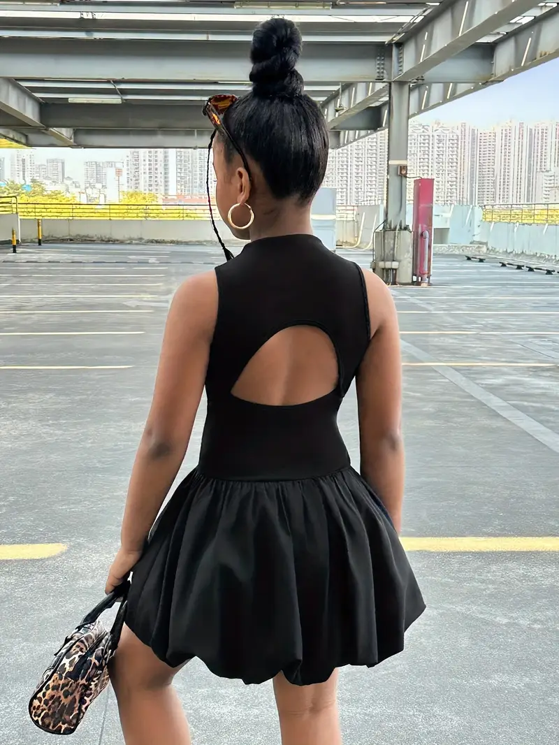 girls casual comfortable solid color backless dress middle - Temu Germany girls casual comfortable solid color backless dress middle - Temu Germany