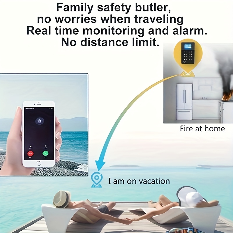 Sistema de Alarma para Hogares Inteligentes TUGARD con WiFi y GSM, Compatible con Alexa & Google Assistant, Sensores de Puertas/Ventanas, Detectores de Movimiento, Siirena, Integración a Cerraduras Intelligente, Control por Apps como Tuya, Sin Cuota Mensual, Voltaje Global 220-240V, Enchufe EU, Integra Amazon Alexa e Google Home, Respaldo en GSM, Fuente de Energía Incluida, Fácil Instalación para Seguridad del Hogar o Villa