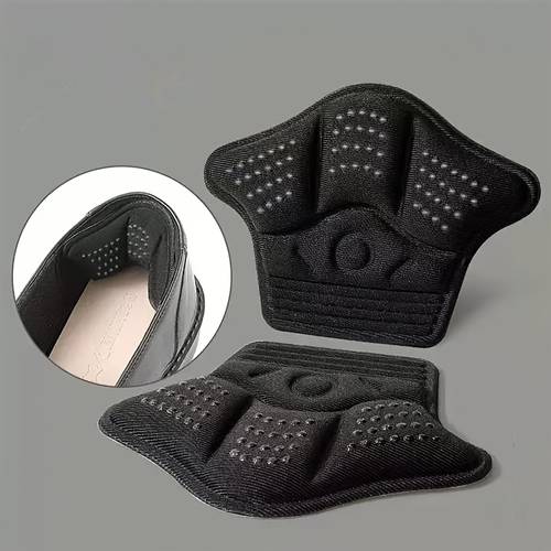 self thickened sponge shoe insoles anti chafing heel pads suitable for adjusting large sized shoes to a smaller fit black beige sneaker pads casual shoe protectors heel pads and heel inserts seamless design invisible liners