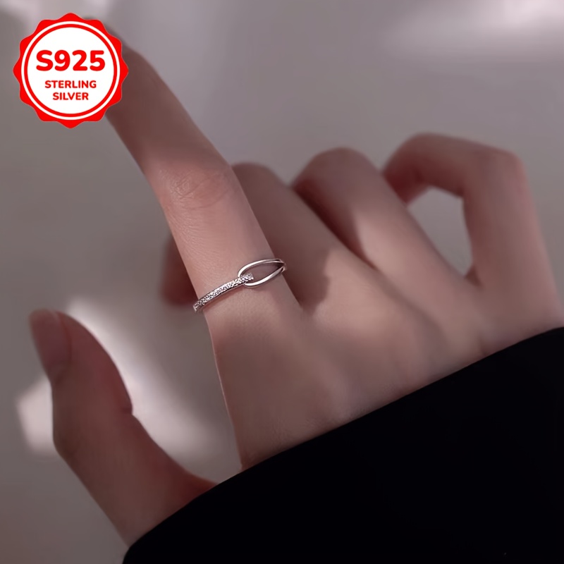 Hypoallergenic Teardrop Ring Adjustable Size Gift for Her