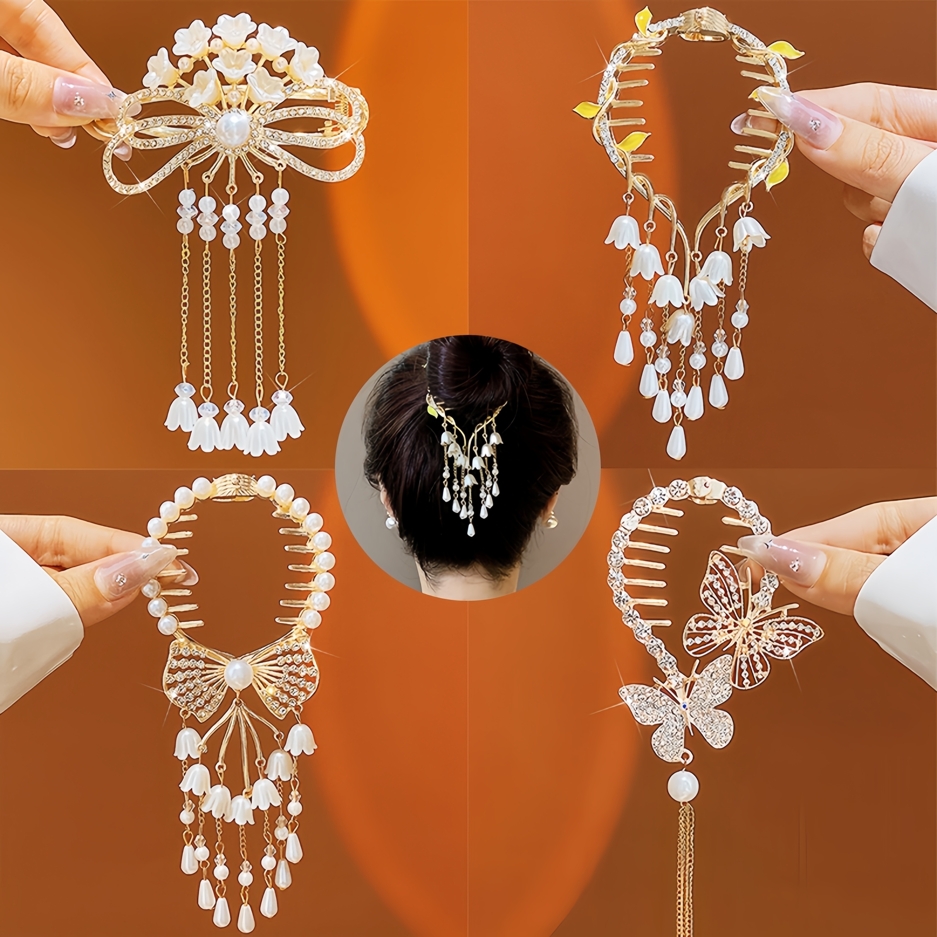 

4pcs Decorative , , , Women's , Parties, Accessories, Christmas Gifts To