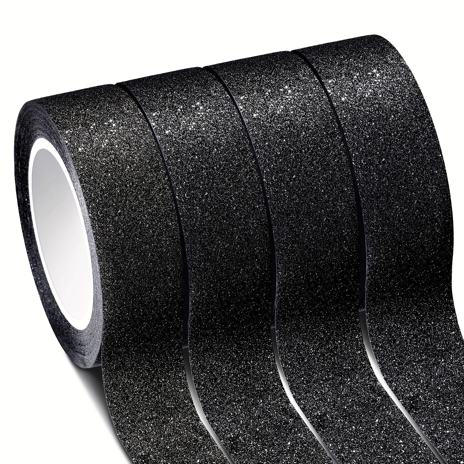 E-shop 4 Rollen Glitzer Washi Tape Bastelband Glitzer Masking Tape für Festivaldekoration, Scrapbooking, Planer, Geschenkverpackung