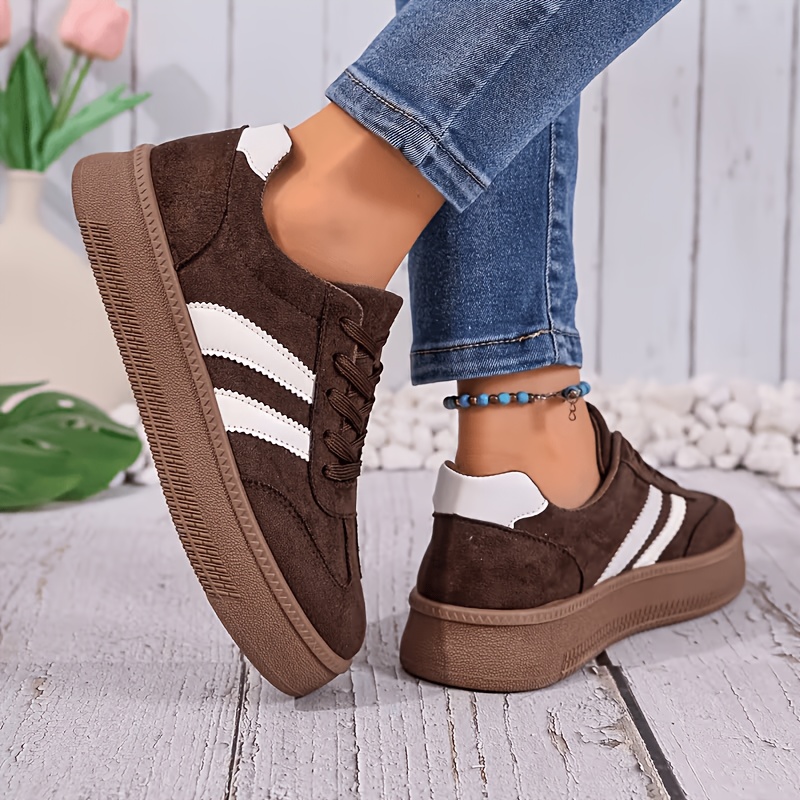 TEMU 2026 New German Training Shoes Women's Spring Autumn Retro All-match Flat Breathable Comfortable Sports Casual Shoes, Women Shoes, Sneakers