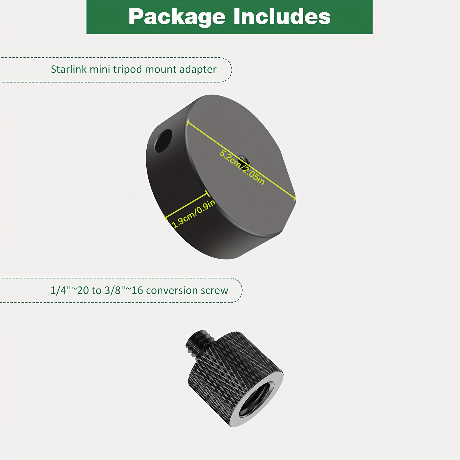 Adaptateur Trépied Pour Starlink Mini - Alliage D'aluminium, Filetage 1/4-20, Compatible Rail Arca, Support Extérieur