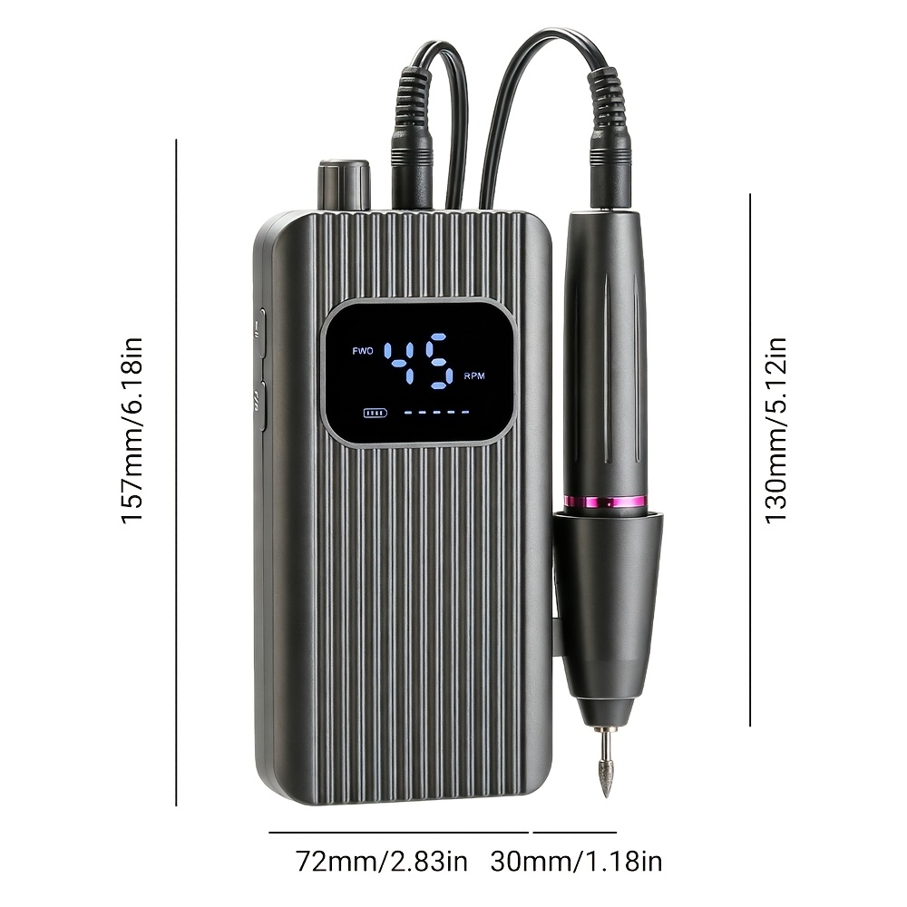 Portable Nail Drill Machine, Rechargeable USB Electric Nail Grinder Set