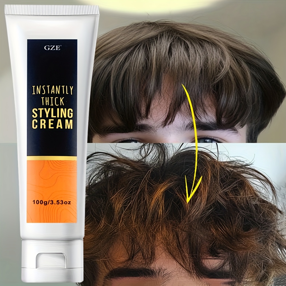 GZE Instantly Thick Styling Cream - Volumizes, Texturizes, and Adds Body to Hair - Lightweight Formula for All Hair Types - Hair Styling Product for Men and Women