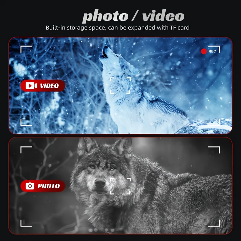 10 zoom with infrared technology compass compact monocular night vision device usb rechargeable 18650 lithium battery powered lightweight portable for hunting fishing camping hiking birdwatching star gazing ideal for low light no light night vision scopes for hunting with head strap camping equipment fishing accessories precision engineering rechargeable device Product details 4