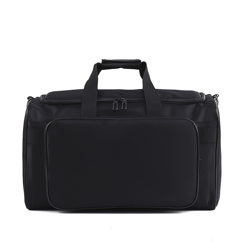 E-shop 3-lagige Sporttasche mit großer Kapazität und Schuhfach – Abnehmbar, multifunktionale Nylon-Gym- und Reisetasche in Schwarz und Grün,