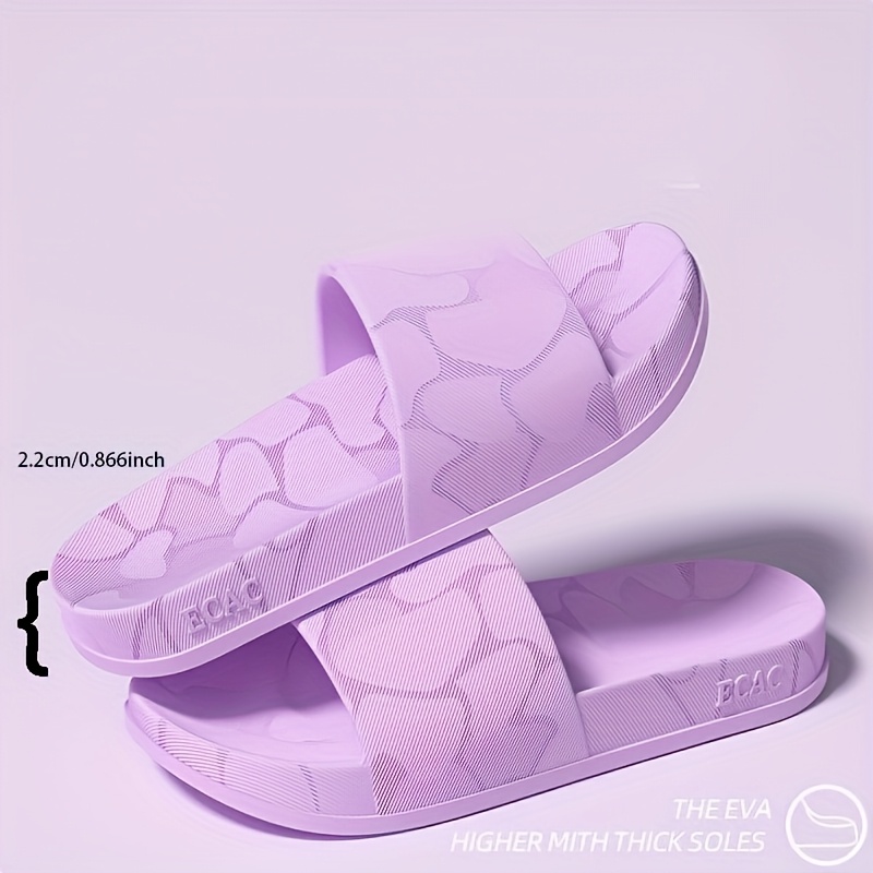 womens eva slide sandals open toe summer slippers with non slip soft sole lightweight   for home beach travel shower beige gray   beach footwear vacation footwear stylish slippers durable footwear Product details 3
