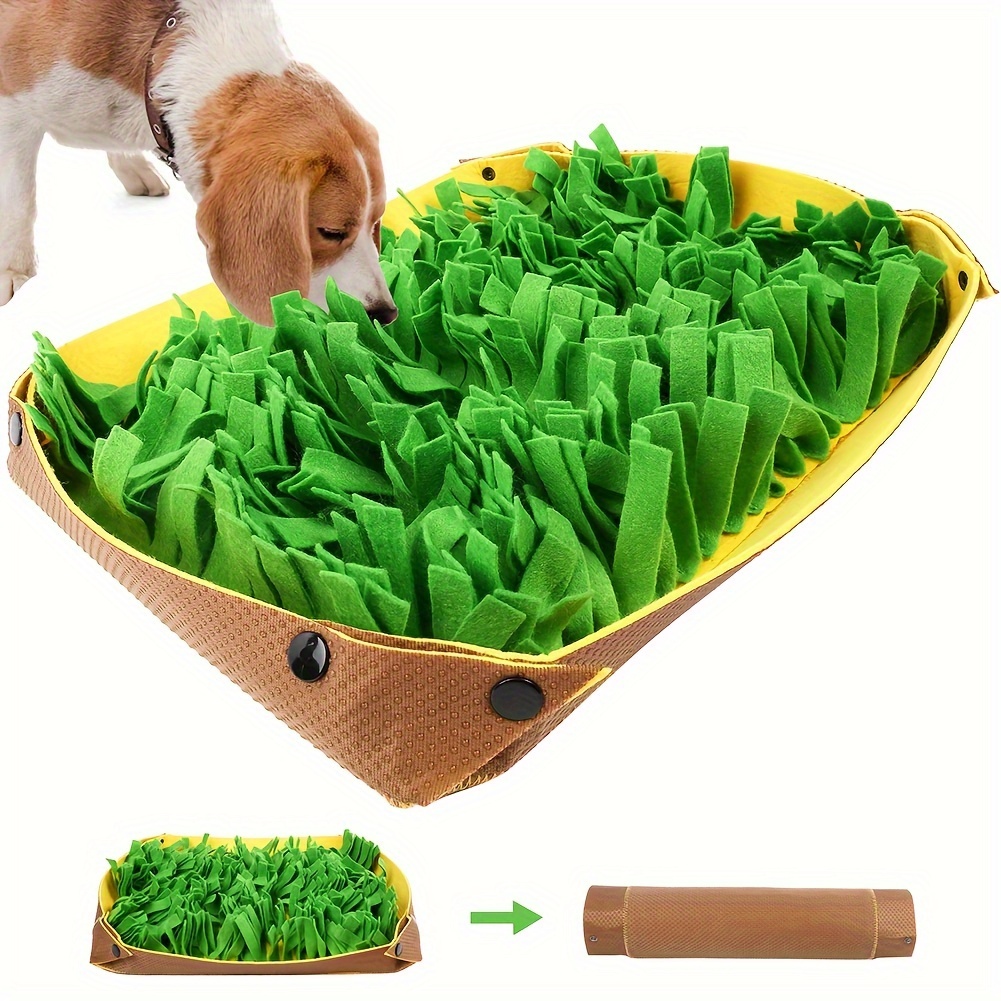 

Snuffle Mat For Dogs - Pet Interactive Nosework Feeding Mat For Indoor & Outdoor - Anti-slip Washable Activity Pad For Boredom, Foraging Skills Training