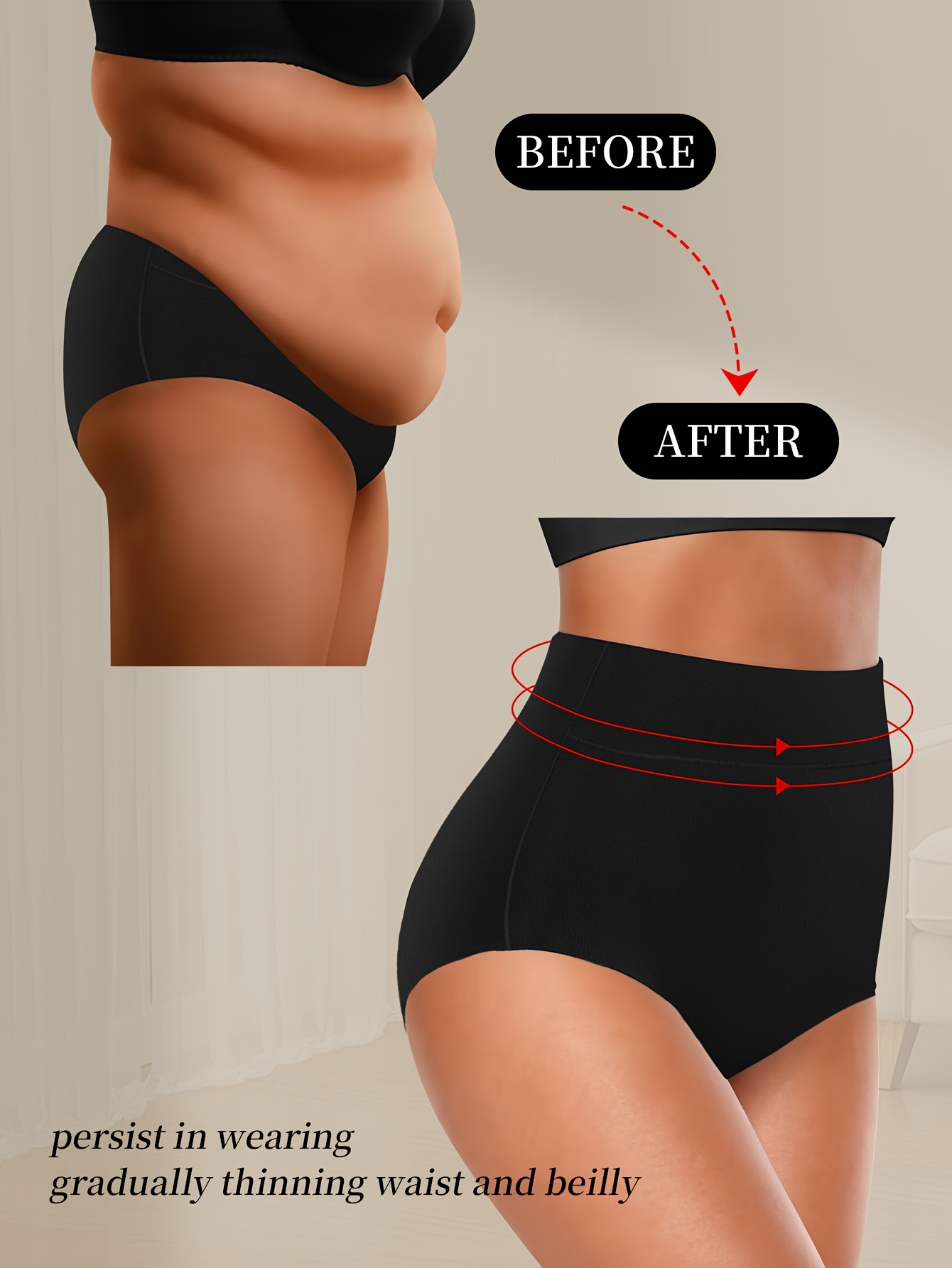 4 Random Women'S High-Waisted Underwear, Seamless One-Piece Tummy Tucking And Hip Lifting Comfortable Breathable Nude Triangle Briefs, Minimalist Style, Myriad Color Scheme, Elastic Material Suitable for Daily Leisure Sports Fitness Yoga Wear