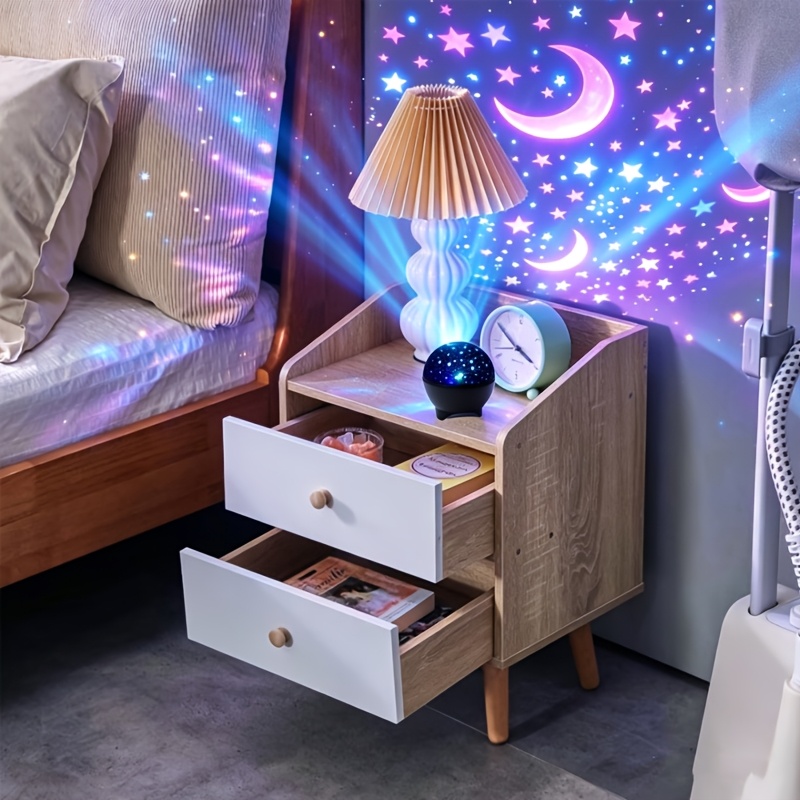 Image of 1pc Innosinpo Star Projector Lamp Plug-and-play Rgb Color-changing Ceiling/tabletop Suitable For Bedrooms, & Moon Projection With Night For, Home Theater, Gift For And
