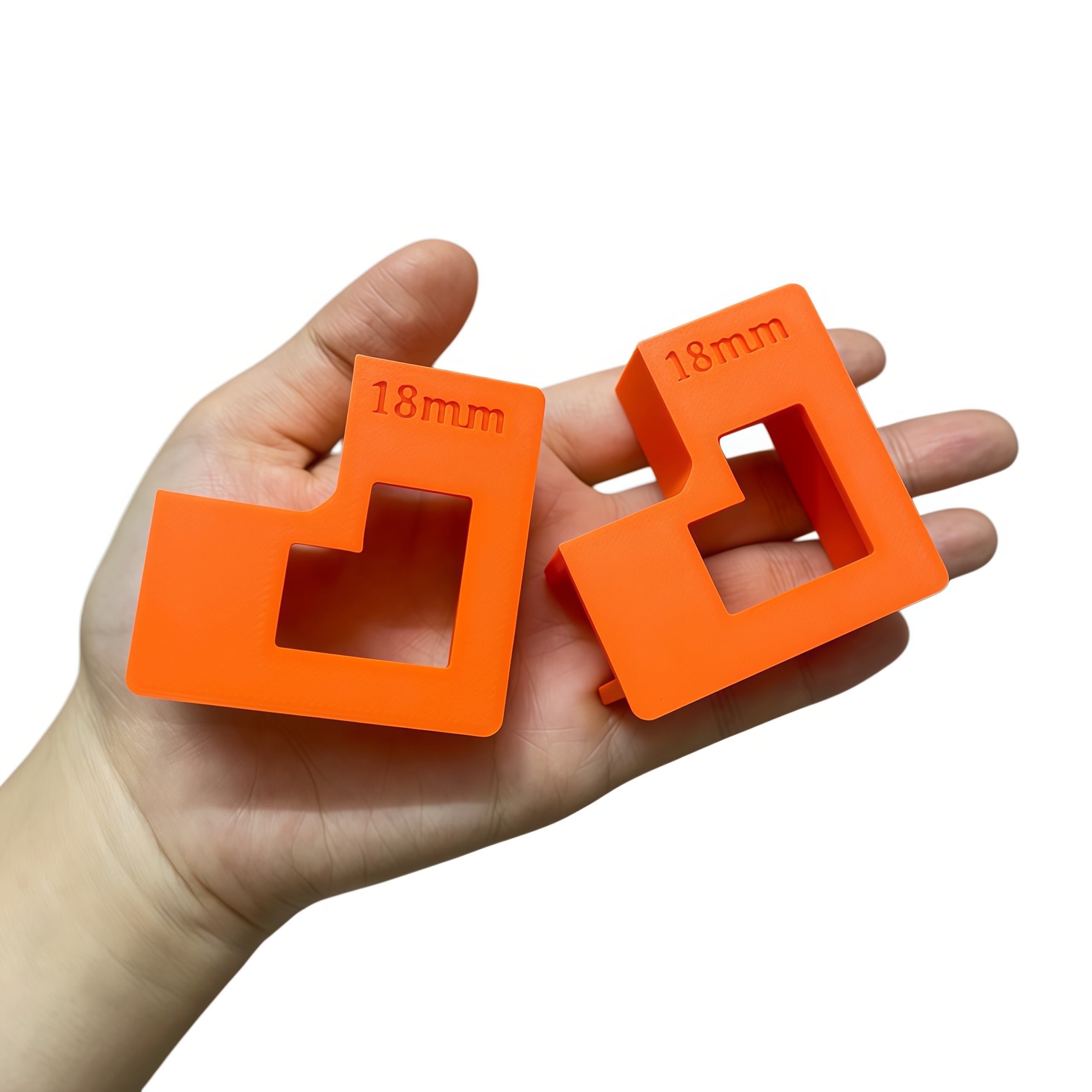 TEMU 2pcs Orange T-shaped Wooden Plate Connector Plates, Thickened Style, T-shaped Corner Brackets 90 Degree, 90 Degree Right Angle Fixed, Solid Wood