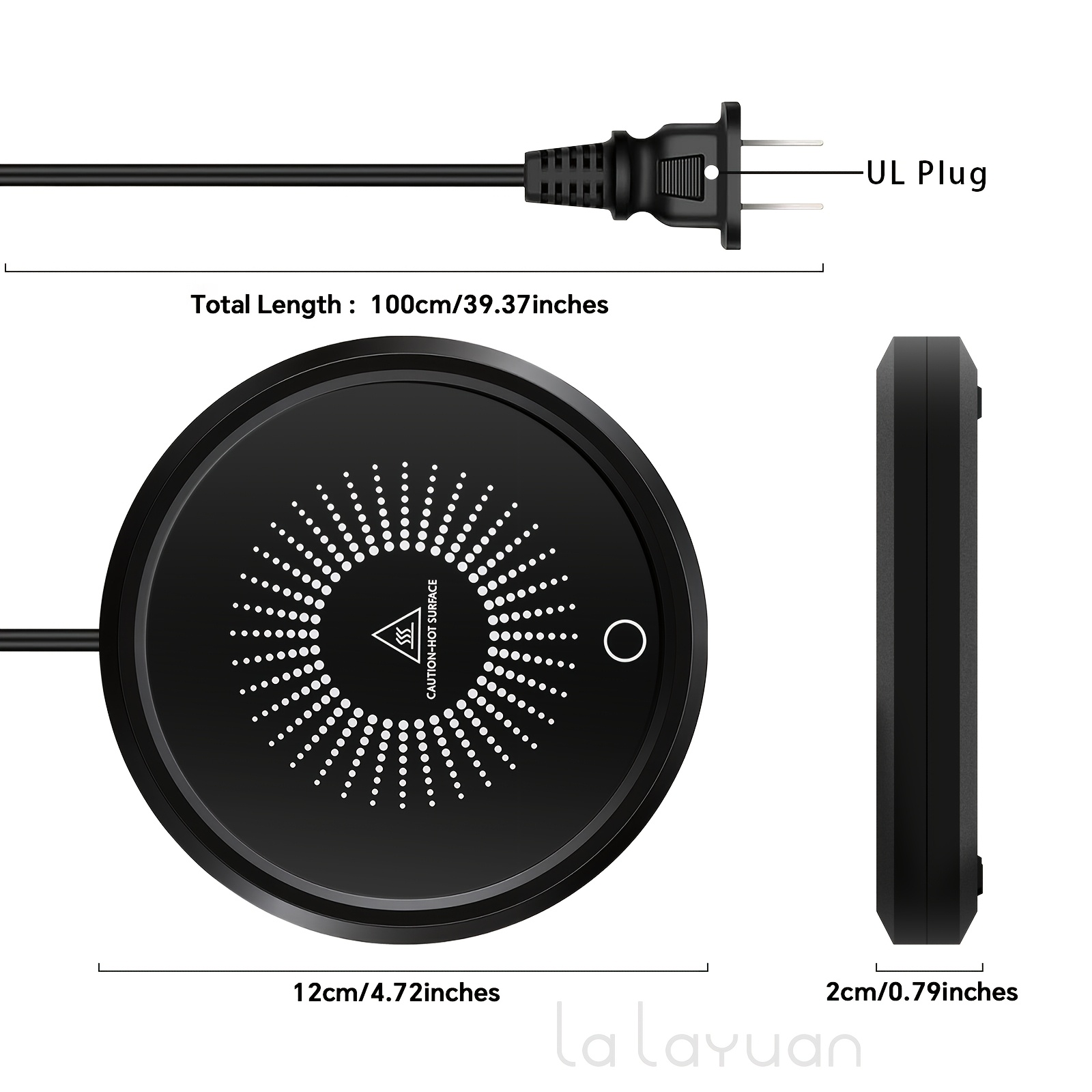 Portable Mug Warmer 55° Heating Pad Electric Cup Heater For Coffee Tea Milk Desk Office