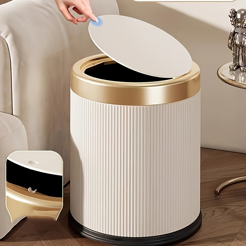 Automatic Diaper Trash Can with  , 3- -Free Operation,     Pedal, Compatible with 5 Bag Types, Cylindrical  , No Electricity Needed, Diaper Trash Can, Diaper Disposal, Modern  , Durable Construction