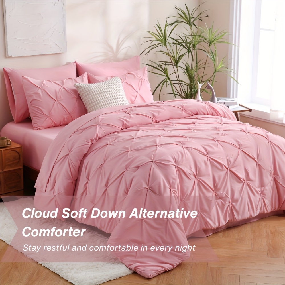 5/7PCS Pintuck Comforter Set – Queen/King Bed: In-Depth Review, Specs & Buyer's Guide