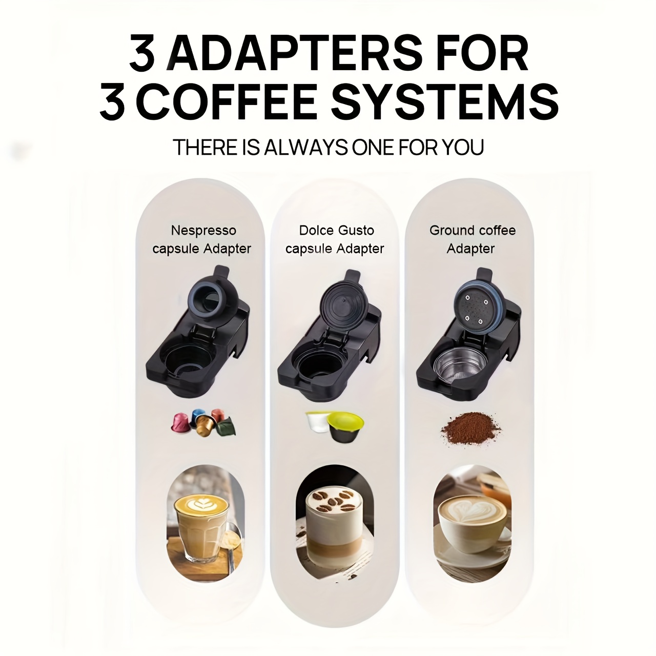 Brutelle 3-In-1 Capsule Coffee Maker with a 700ML Removable Water Tank, 1400W Quick Heating, And 20Bar High-Pressure Extraction. This Compact Multifunctional Coffee Machine in Black Is Perfect for Home Use, Coffee Shops, Or Coffee Corners