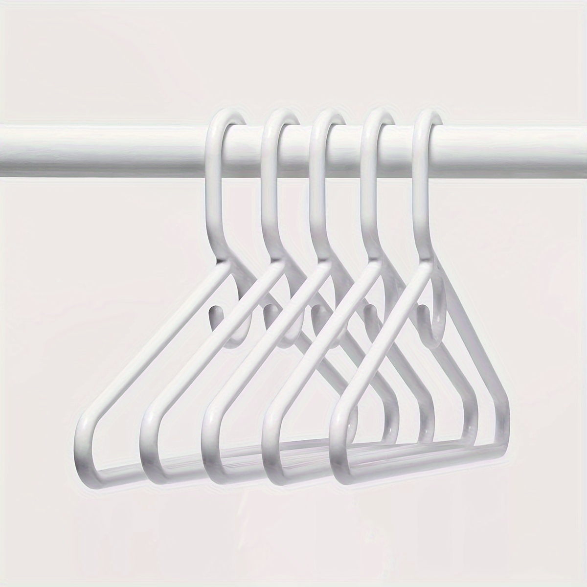 

5pk Super Heavyweight Plastic Hanger White