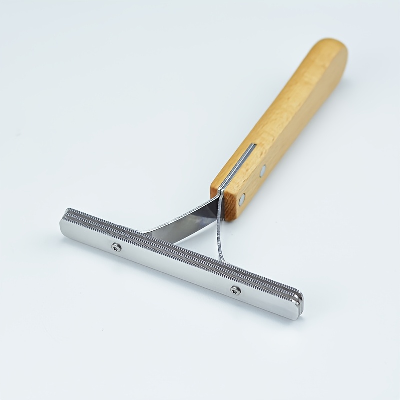 TEMU High-quality Three-layer Stainless Steel Pet Hair Remover, Fur Scraper, Cat Hair Cleaner, Dog Hair Remover For Carpets And Sofas, Essential Fur