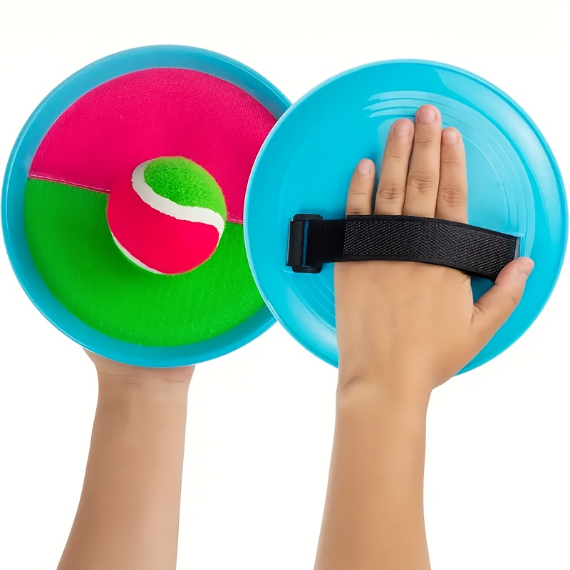 Image of Goo Ball Kids Toys - Outdoor Games, Beach Toys, Toss And Ball Set With 2 Paddles And 1 Balls, Perfect Beach Games Sets Playground Sets For Backyards Easter Gifts For Kids/adults/family