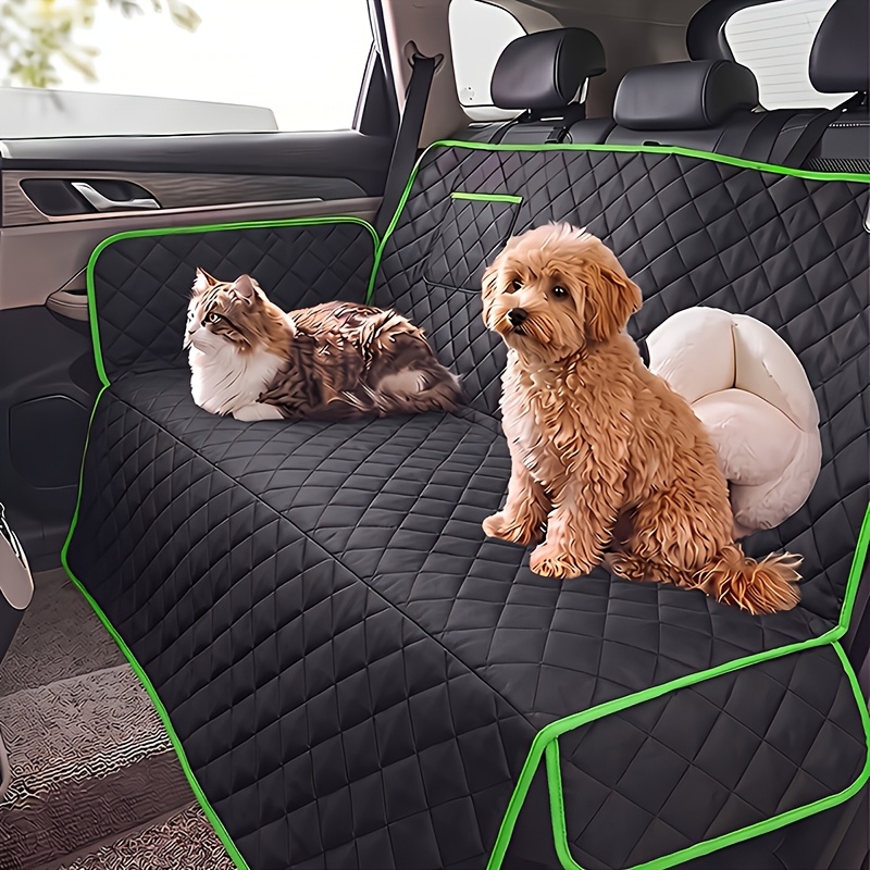 TEMU Suit Portable Universal Car Backseat Pet Chair Cover, Pet Outing Car Mat, With Side Edges And Guard Plates, Universal Pet Car Seat Cover, Fits