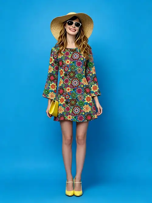 retro disco dresses Retro Disco Dress Retro Disco Outfit With Single Sleeve
