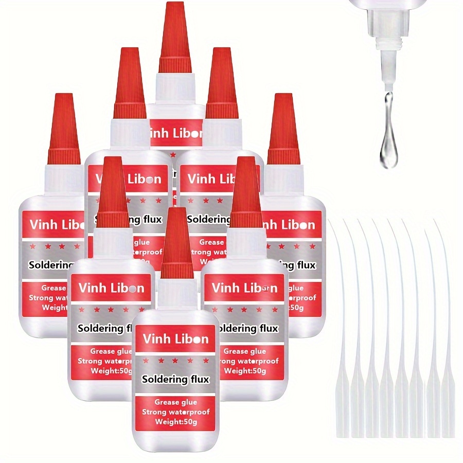 

8pcs/5pcs/1pc - Universal Super Adhesive For Welding - Clear For Plastic, Wood, Ceramics, Metal, , 50ml/1pc,