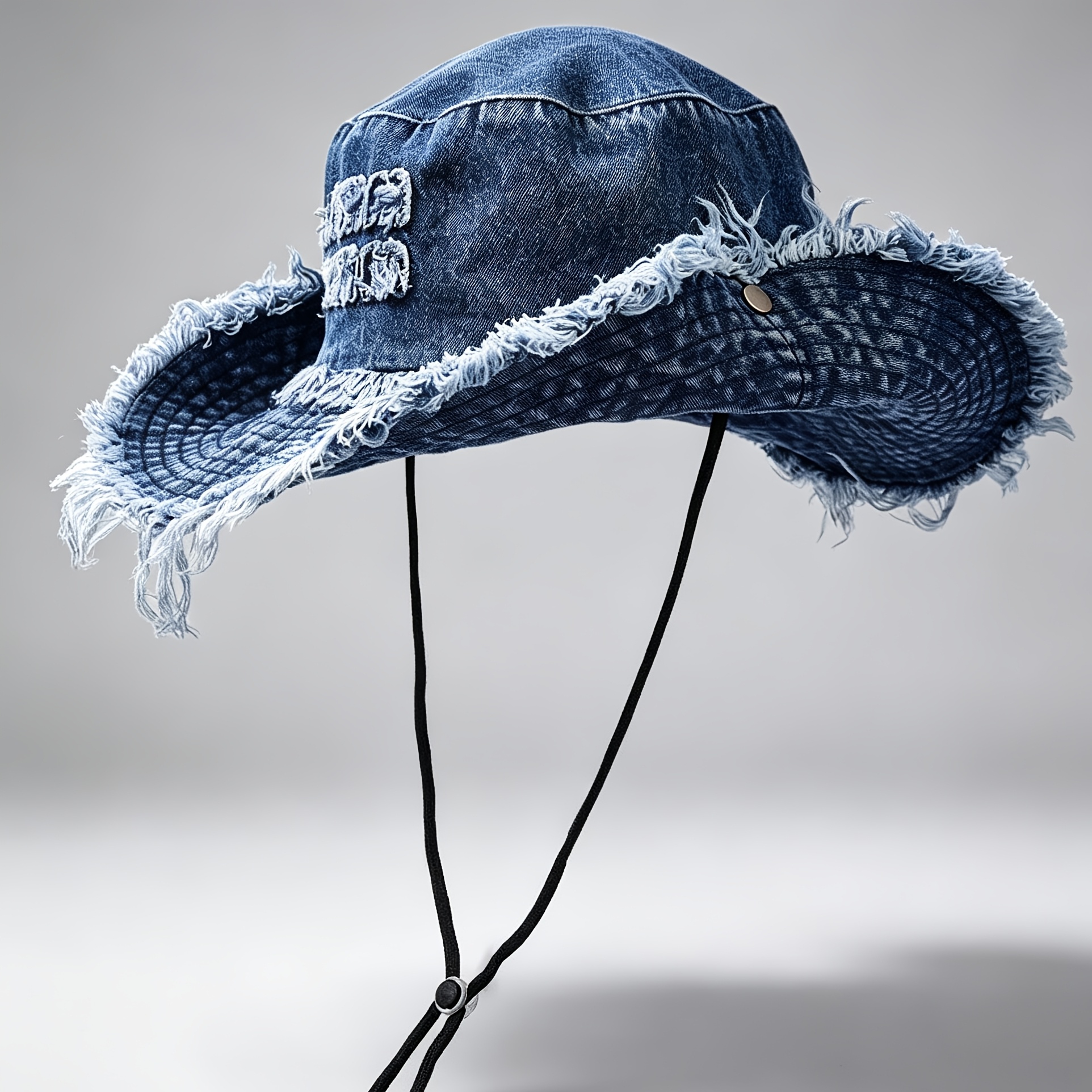 TEMU New Washed Distressed Letter Fisherman Hat, Summer Outdoor Hiking Fishing Sun , Unisex Casual Hat