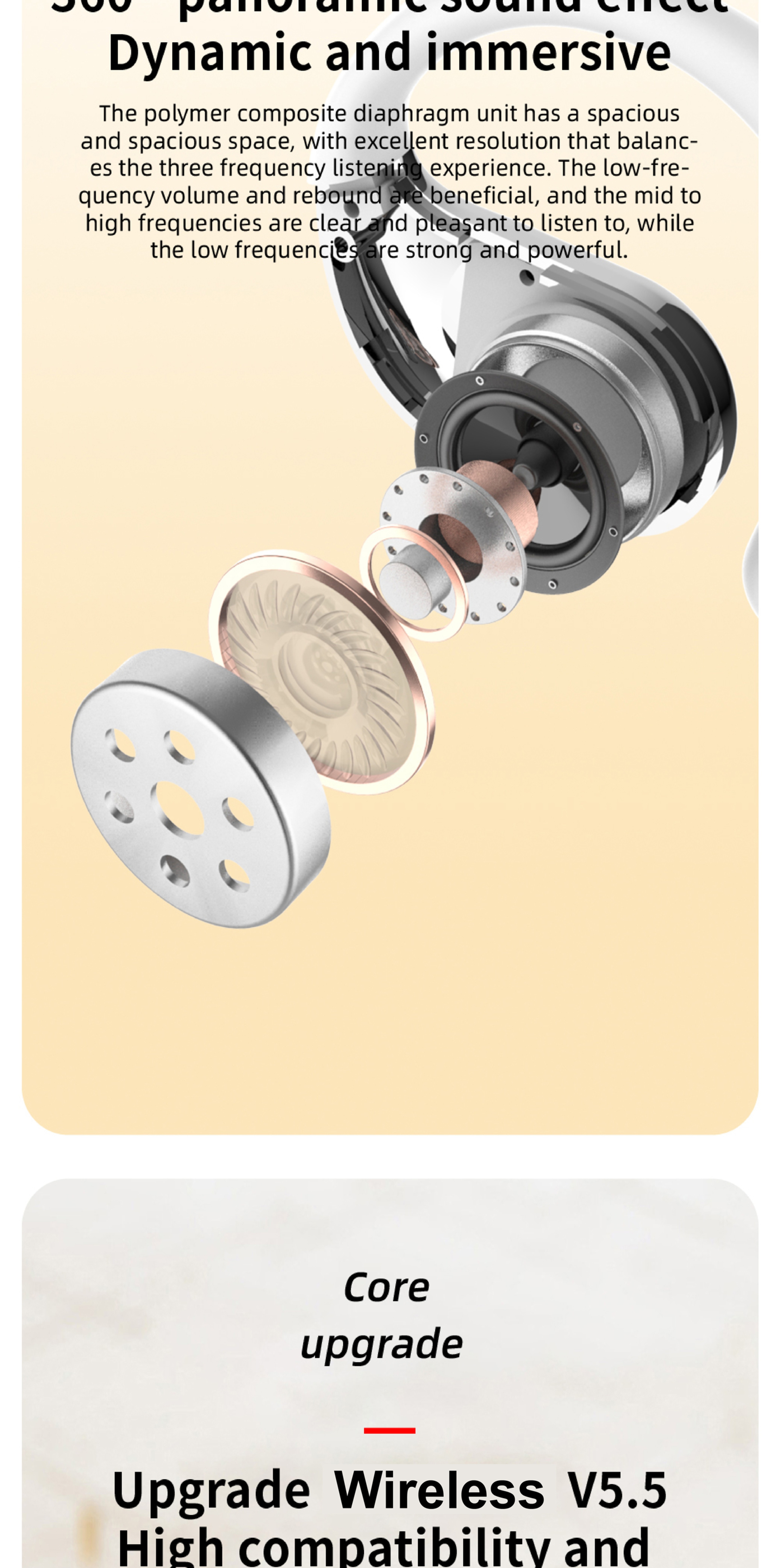 AI Real-time Translation Wireless Headphones, OWS Language Translation Earbuds, 144 Languages, 3-in-1 Translation Earbuds with iOS and Android Systems, suitable for learning, business and travel Core Technology & Function 24 AI Real-time Translation Wireless Headphones, OWS Language Translation Earbuds, 144 Languages, 3-in-1 Translation Earbuds with iOS and Android Systems, suitable for learning, business and travel