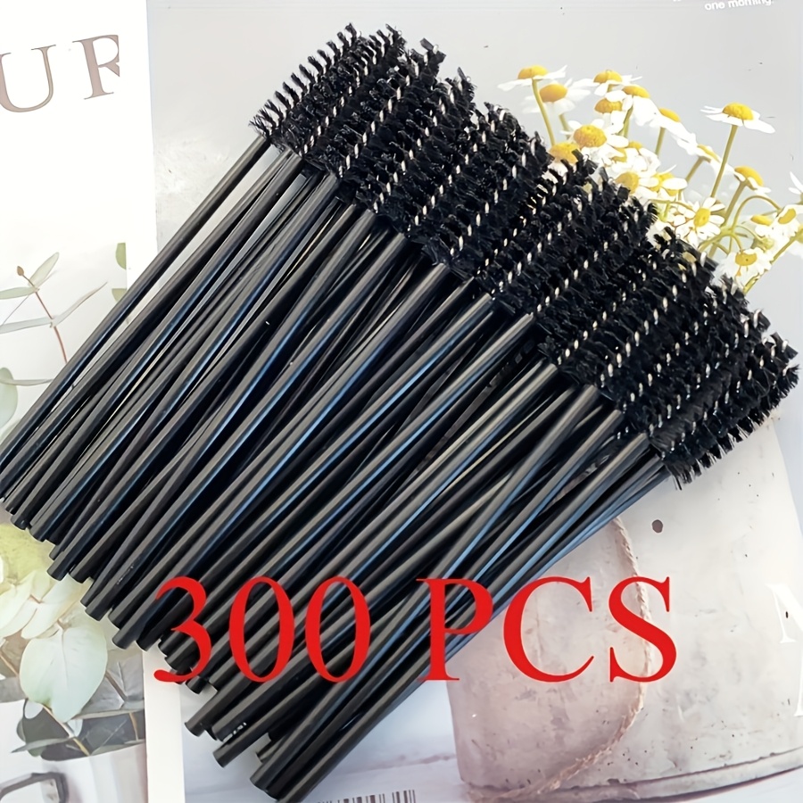 TEMU 300/600pcs Brosse à cils, Ensemble d'outils de Cosmétique pour extension de cils