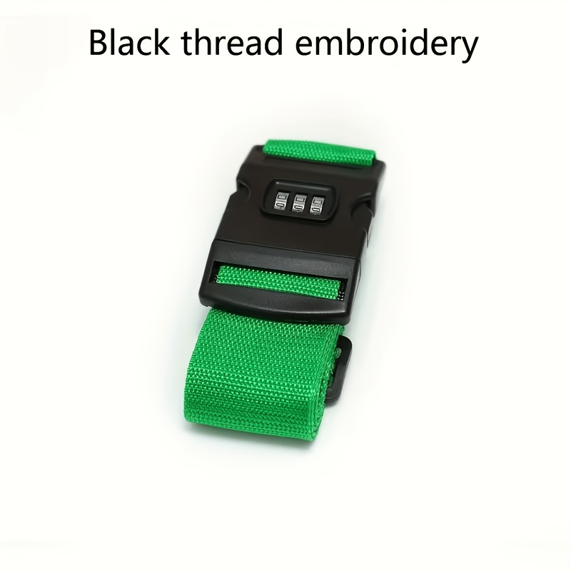 TEMU Personalized [customized] Luggage Strap, Embroidered With Name/text, Design, Anti-theft, Suitable For Business And , Customized And Durable