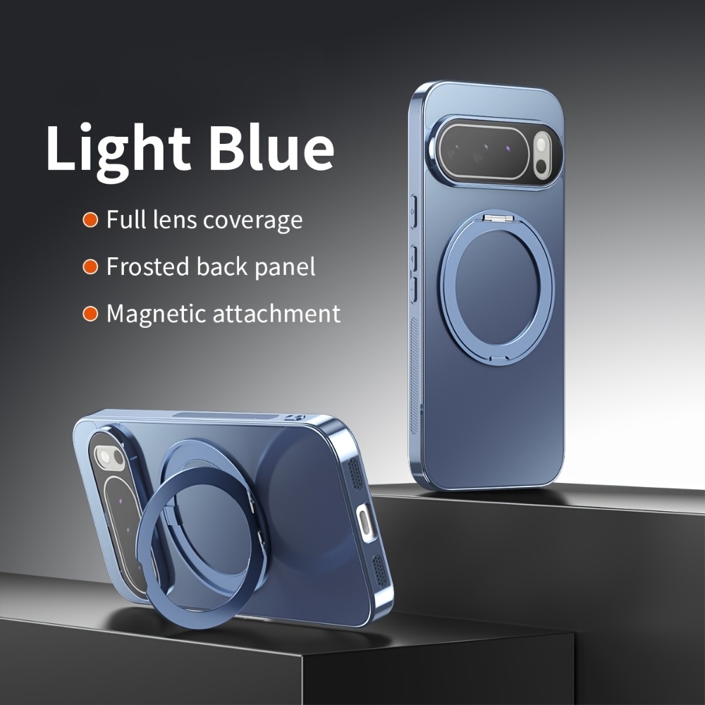 TEMU Phone Case - High Quality Strong Magnetic High Pc With 360 Â° Bracket Electroplated Phone Case Suitable For Magsafe Wireless Charging Shockproof