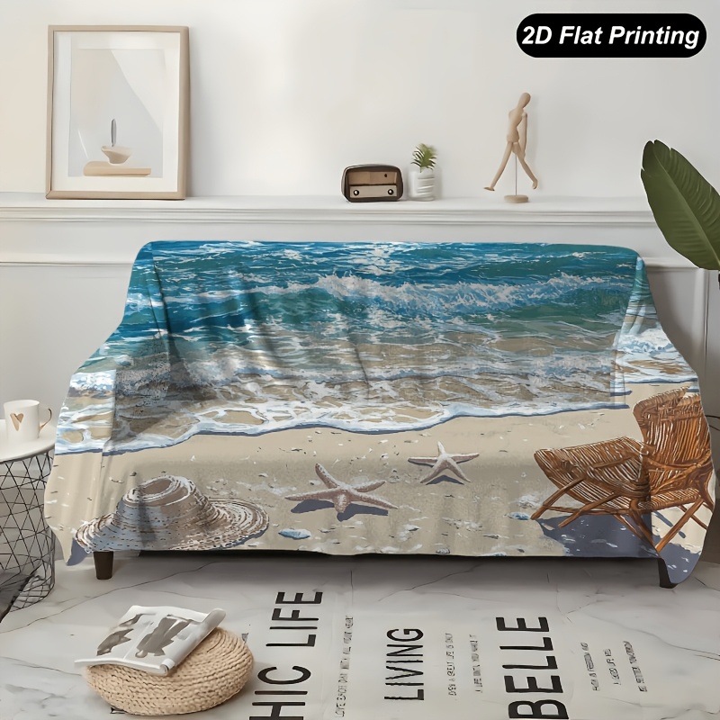 TEMU 1 pezzo in poliestere per da spiaggia Ocean Sofa per divani da 1-4 , perfetta per l'arredamento di soggiorno, camera da letto o ufficio, accento