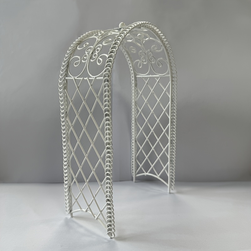 Image of One-piece Mini Garden Metal Arch - Suitable As A Prop For Horticultural Micro-landscape Shooting, A Decorative Item For Dollhouse Gardens, And Suitable For All Festival Gifts