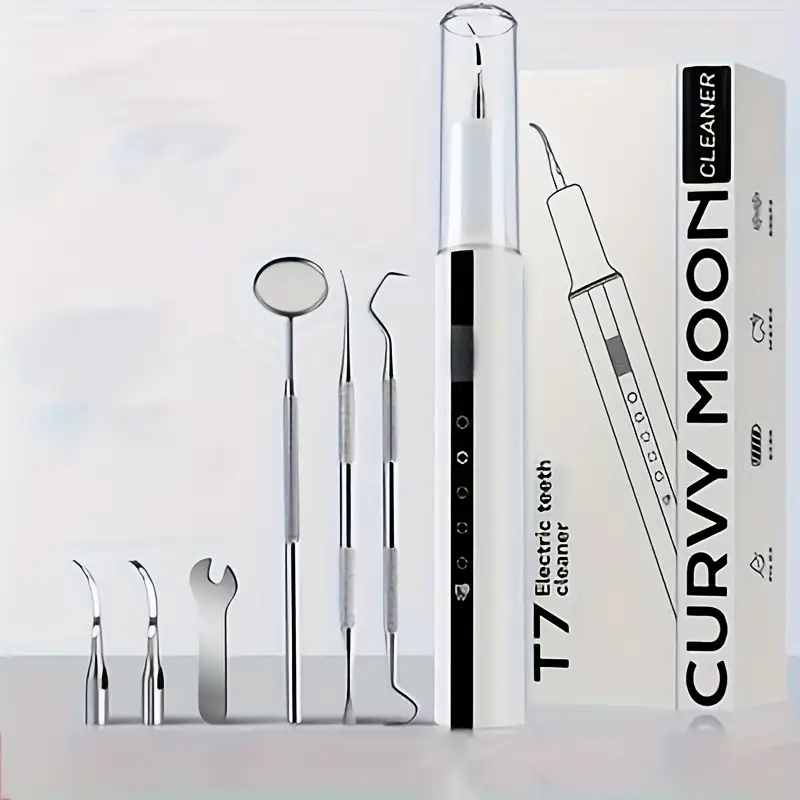 tpye c rechargeable tooth flosser dental toothbrush cleaning kit 5 working 4 interchangeable accessory heads daily home cleaning oral electric toothbrush outdoor travel travel essential holiday gift for details 0