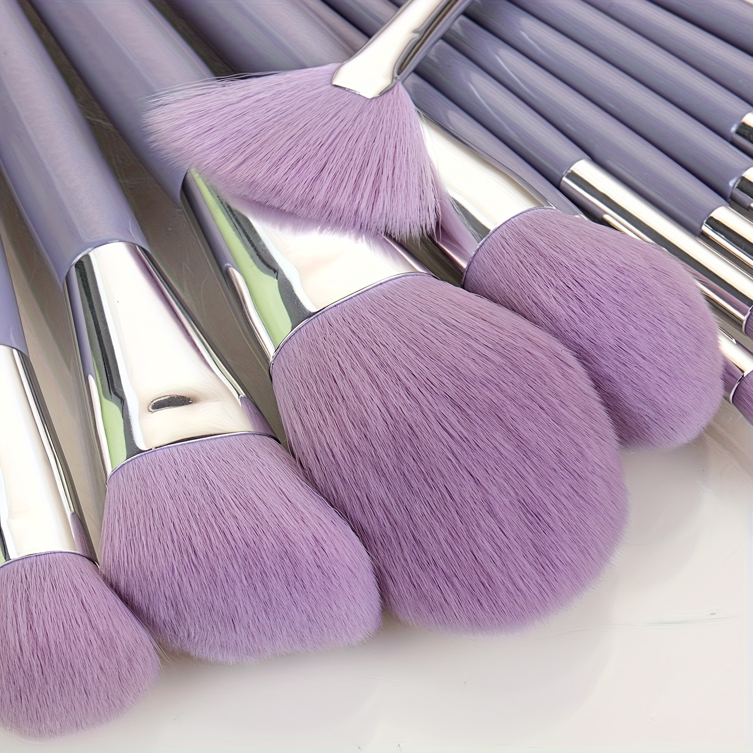 20-teiliges Make-up-Pinsel-Set Aus Kunstfaser – Vollständiges Pinselset Für Foundation, Lidschatten, Rouge & Mehr
