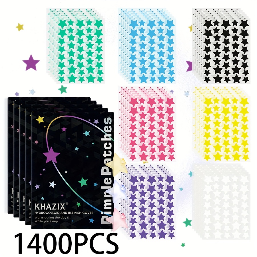 Star Pimple Patches For Face Hydrocolloid, 1400 Patches, Hydrocolloid Patch, Cute Star Pimple Patch