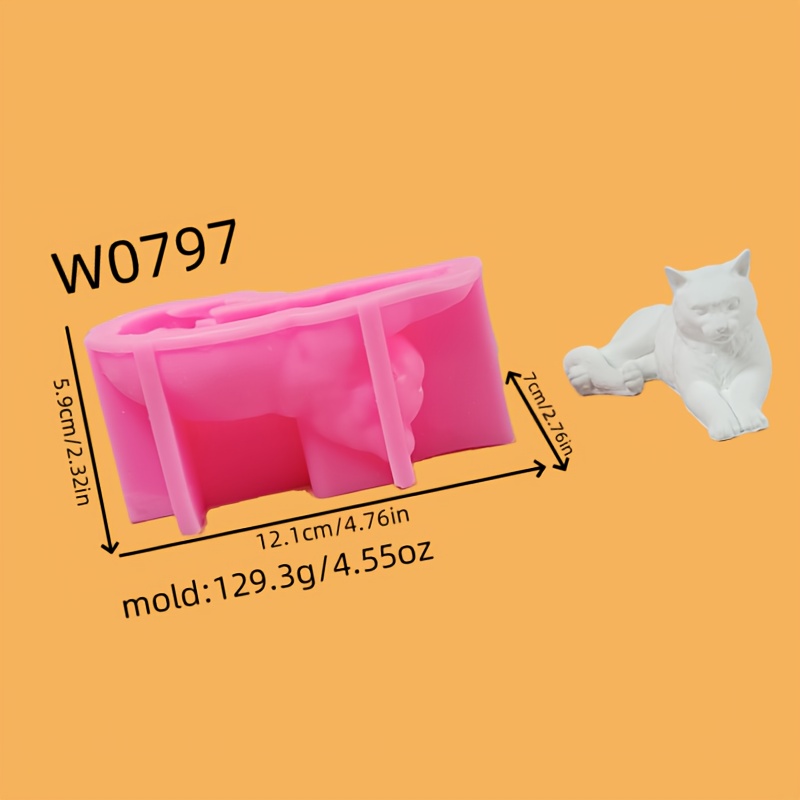 E-shop Harz Silikonform für Katzen dreidimensionale Ornamente, Silikonform für Kerzen, Silikonform für Gipsornamente, Silikonform für Heimdekoration,