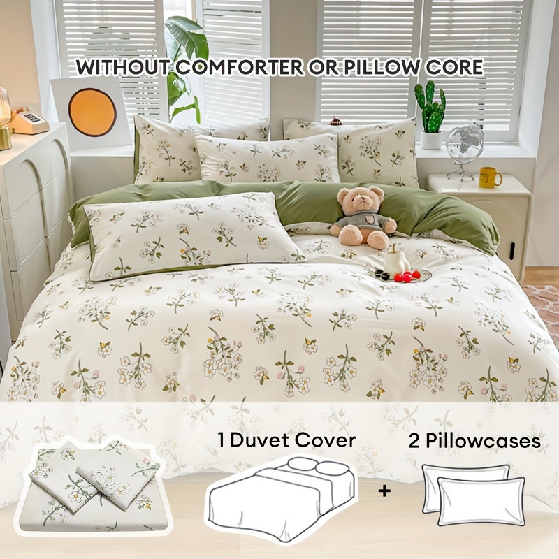 

3pcs Duvet Cover Set, And Pattern, Hypoallergenic Bedding, Includes 1 Duvet Cover And 2 Pillowcases (no )