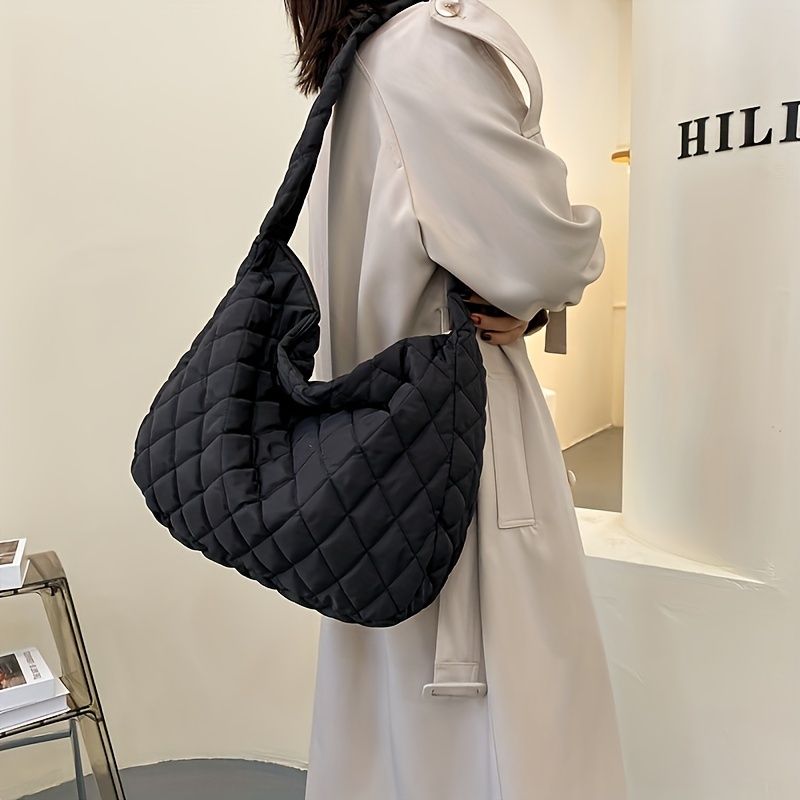 

Large Quilted Bag Cloud - Shoulder Bag, Washable,