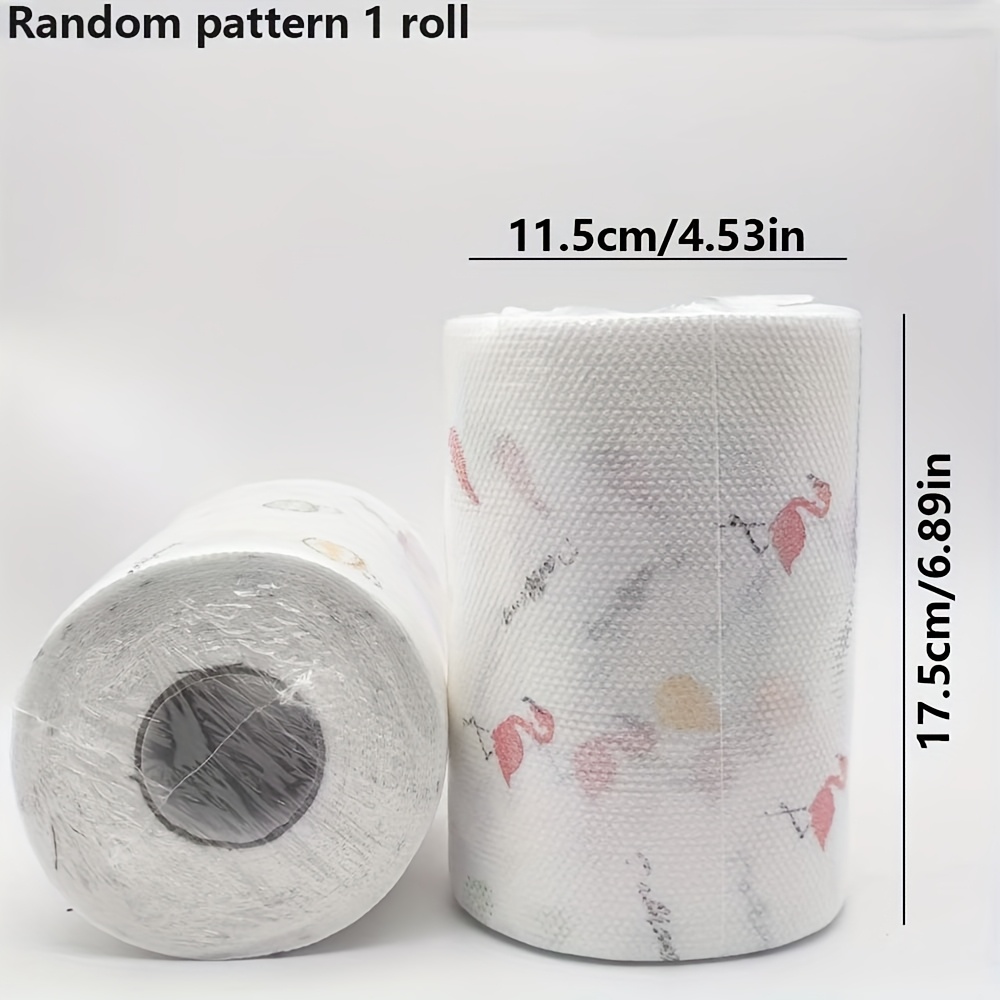 High "1rolls(800/400/100times) - - Washable, Wet And Dry, Reusable, Oil-free, Household Cleaning Degreasing Cloth ( Cartoon Patterns) Lazy Rags Kitchen Paper Towels Party Supplies