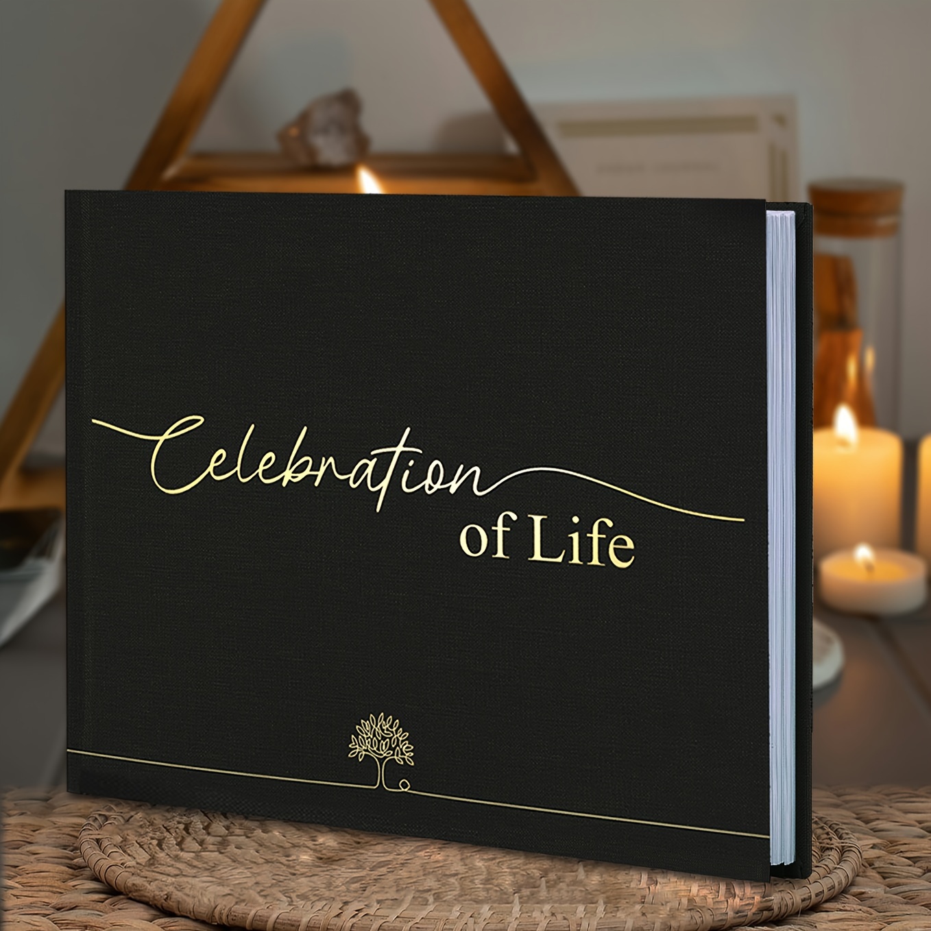 

Funeral Guest Book - Book With Memory Table Sign, Pages, 9.5"x7.5