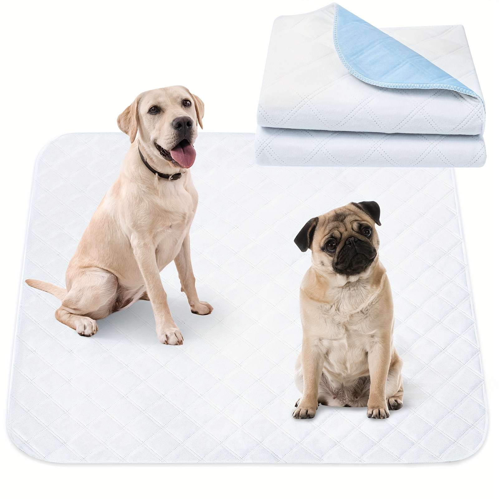 

Pee Pads For Dogs - Reusable Puppy Pads Pet Training Pads, Waterproof Dog Pee Pads Pet Pads For Dog Bed Mat, Super Absorbing Whelping Pads Potty Pad, 2 Pack