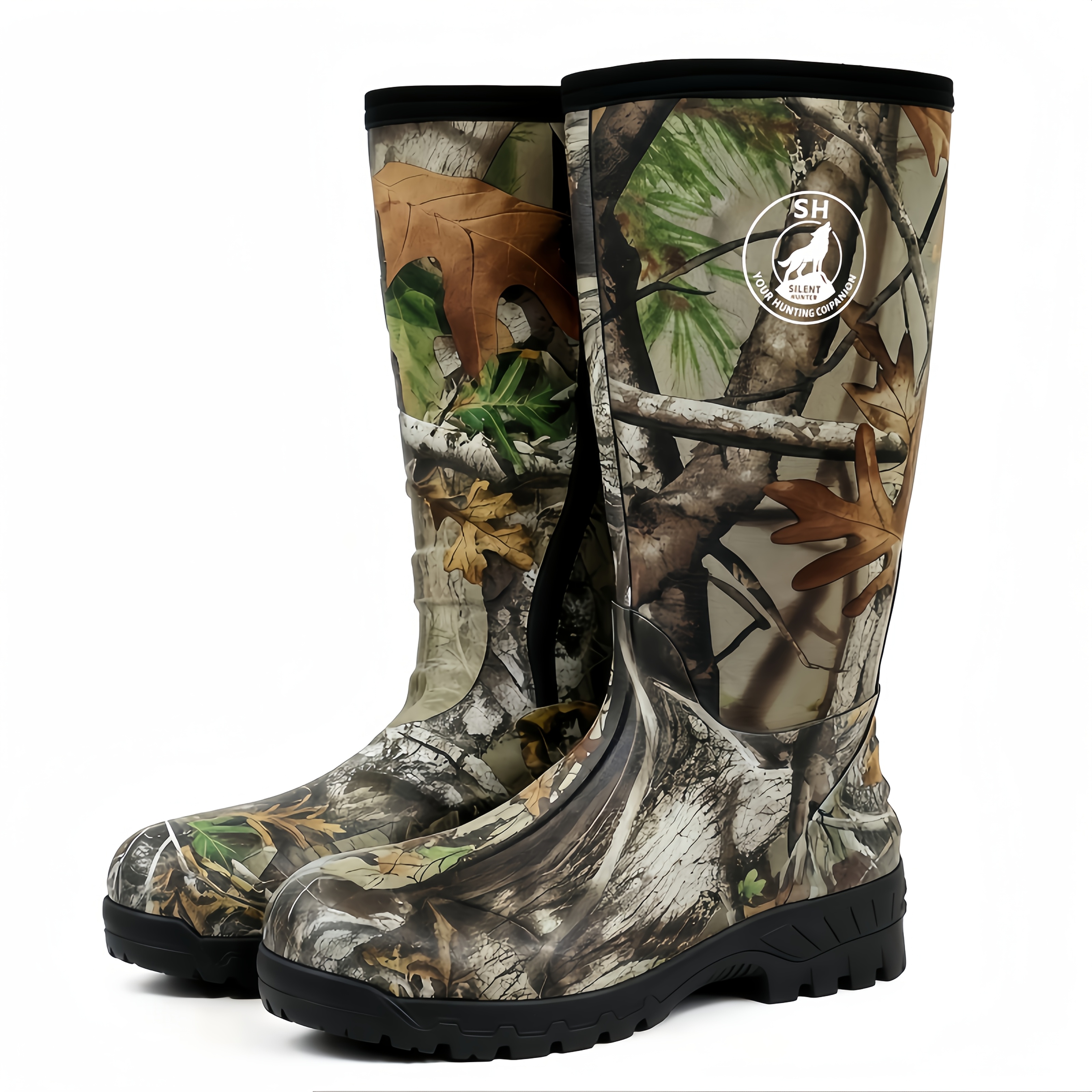 TEMU Sneakers, New Upgraded High-quality High Quality Insulated Camouflage Hunting And Fishing Boots, 6mm Neoprene Hunting And Fishing Boots. Durable