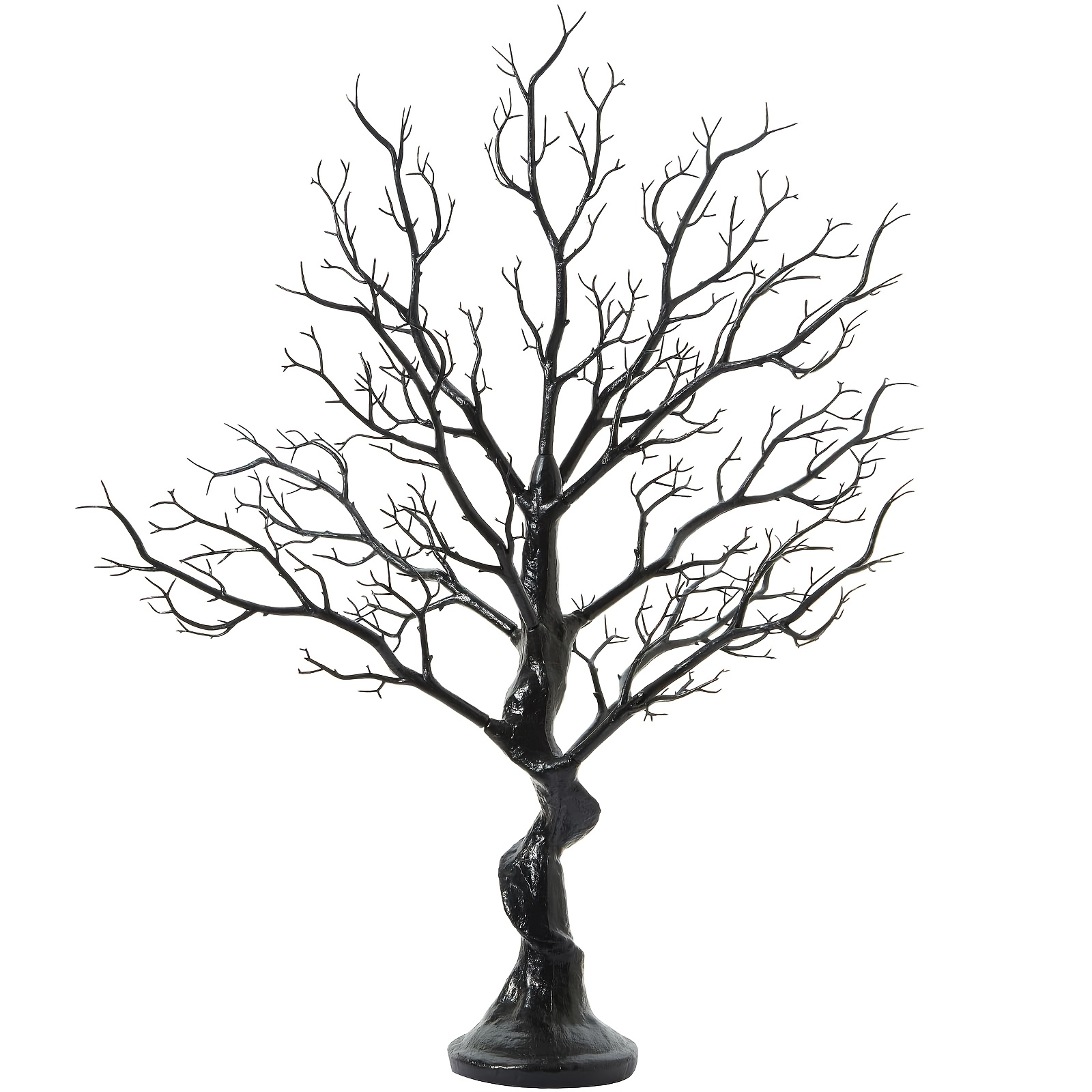 TEMU 33 Inch Black Halloween Tree Centerpiece-decorative Display Tree With Branches For Halloween Party, Tabletop Decor, Birthday, Wedding, And