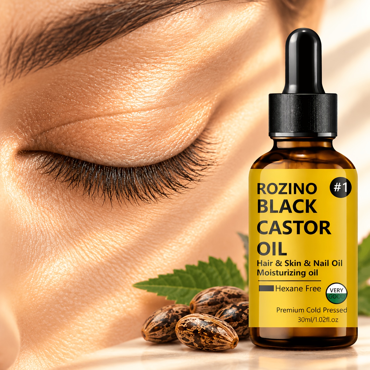 Image of Instant In Days, Jamaican Castor Oil Lash Strengthening Serum 30ml, Contains Natural Herbal Ingredients, Lightweight Texture For Easy Absorption