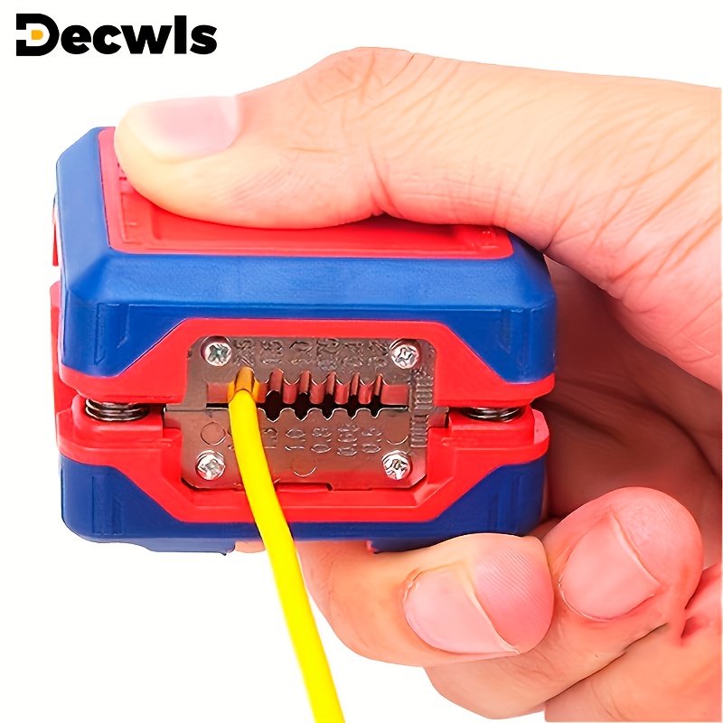 

1pc Decwls Professional Automatic Wire Stripper And Cutter, Multi-functional Electrician's Tool, Metal Material, Weather Resistant, No Required