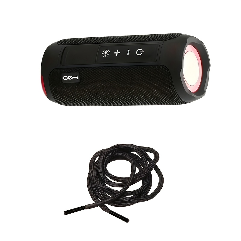 Image of Tg227 Portable Wireless Speaker, Ipx4, With Led Light, Tws Connection Stereo, Usb/tf/fm Compatible, Stereo Speaker, Connection To 10 Meters, To Mobile Phone/tv/tablet