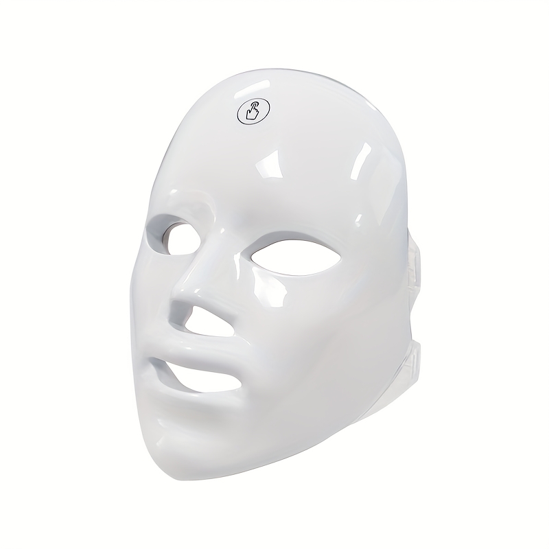 TEMU 7-color Led Facial Mask Relax - Usb Rechargeable, Fragrance-free Skincare Device For Light Beige - Perfect Christmas, Valentine’s Day, Mother’s Day, Birthday Gift For Her, Girlfriend, Or Bestie