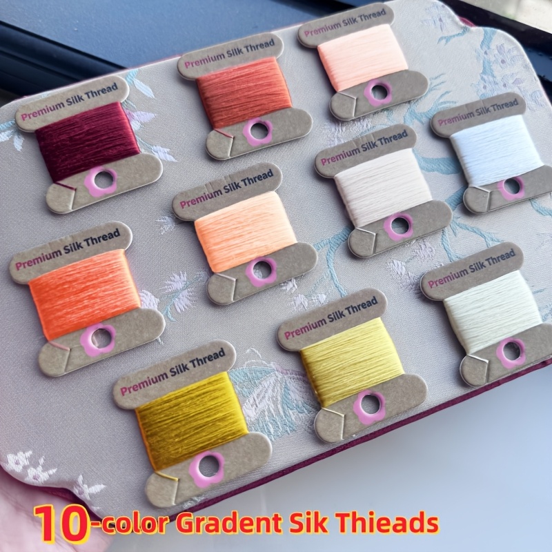 10pcs Premium Silk Thread Set for Embroidery